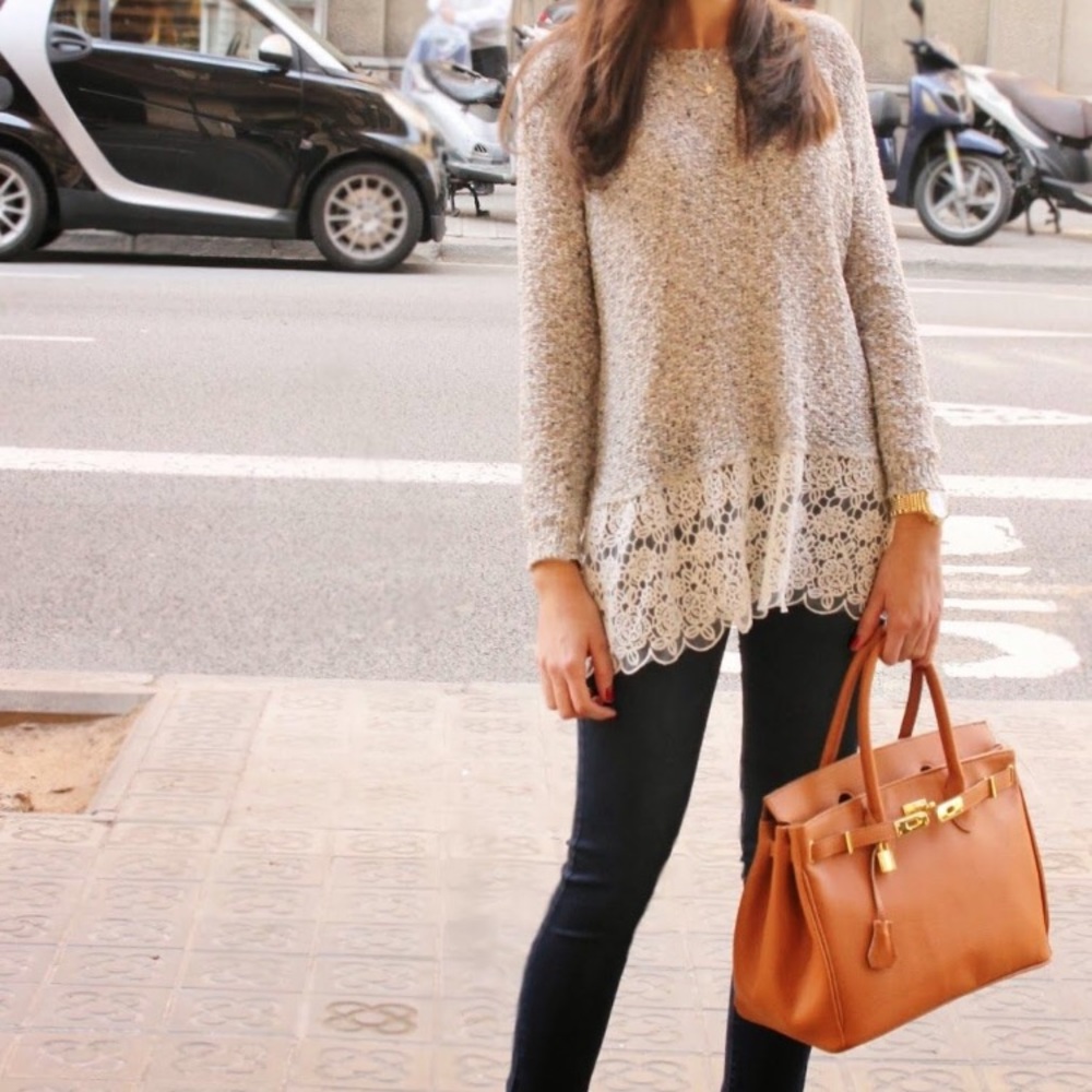 Lace Hollow Top
